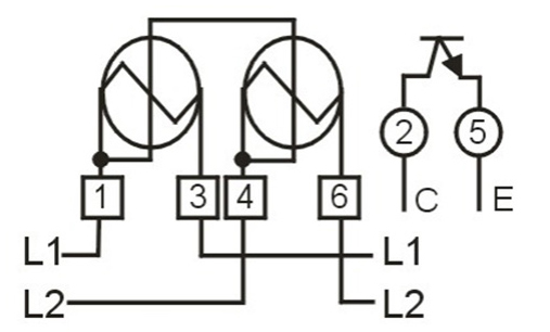 Medidor de energía monofásico de vatios hora DDS238 tres cables