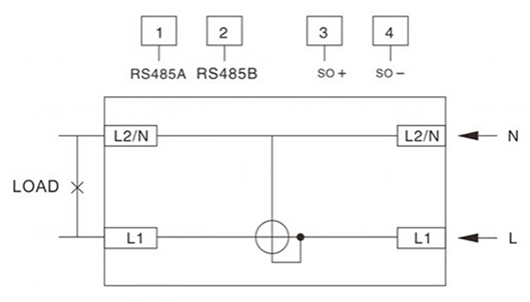 Contador monofásico multifunción de carril DIN de vatios-hora DDS238-4 ZN/S(D1403)