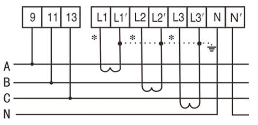 Contador trifásico multifunción de carril DIN de vatios-hora DT(S)S 238-7 ZN(D3704)