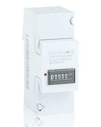 Medidor eléctrico monofásico de vatios-hora de Carril DIN DDS238-2