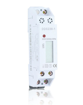 Medidor eléctrico monofásico de vatios-hora de Carril DIN DDS238-1