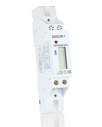 Medidor eléctrico monofásico de vatios-hora de Carril DIN DDS238-1